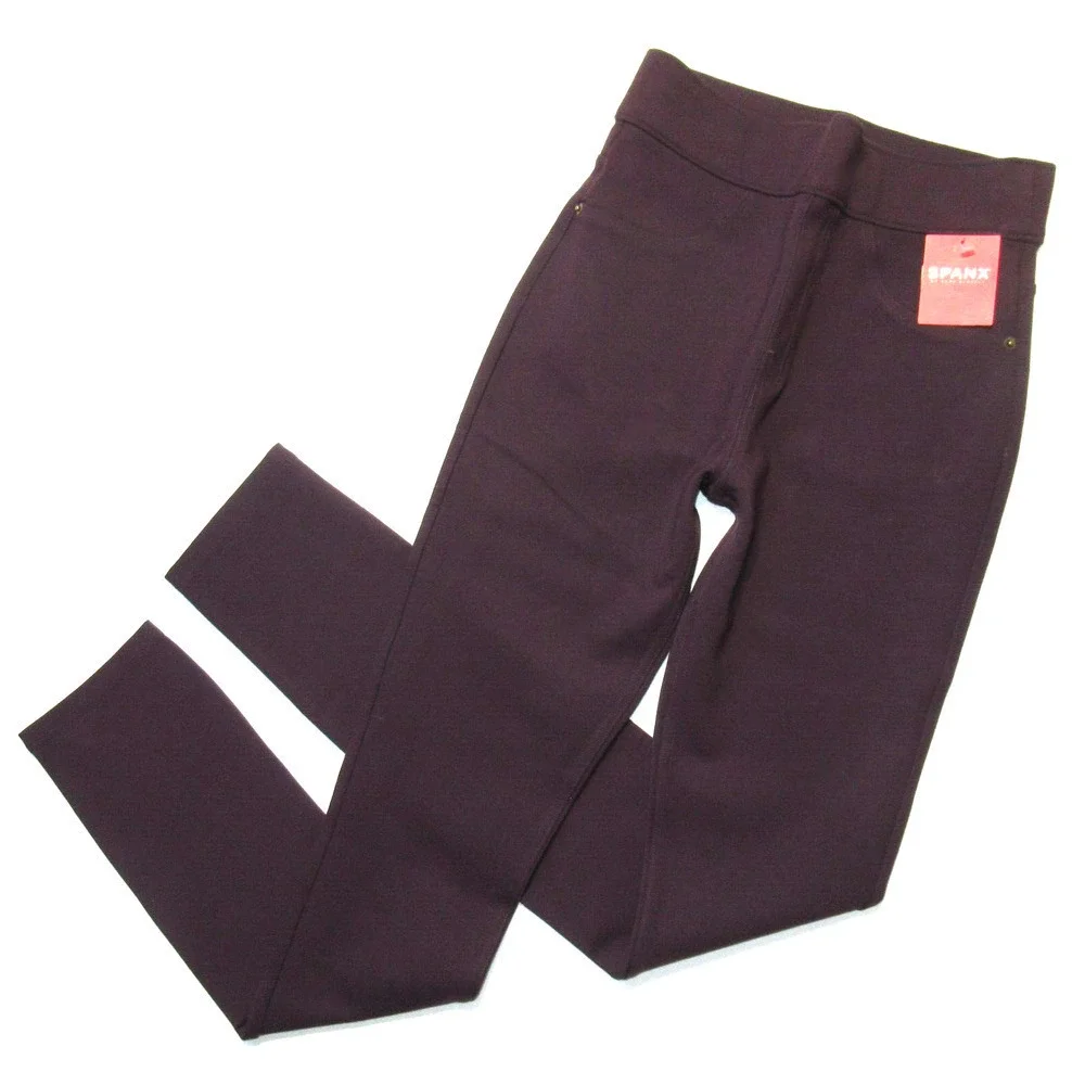 NWT SPANX 20214 Tall Ponte Ankle Leggings in Brandywine 4-Pocket XS x 29